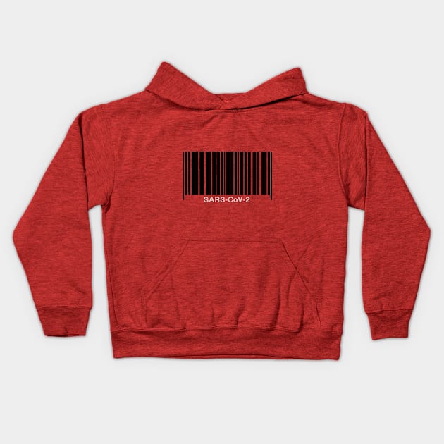 Coronavirus, quarantine, social distance barcode Kids Hoodie by FasBytes